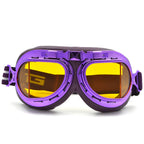 BJMOTO 2019 Goggle Snowboarding Motorcycle Goggles Motocross for Harley Style Glasses Pilot Pink Color Shipping Free