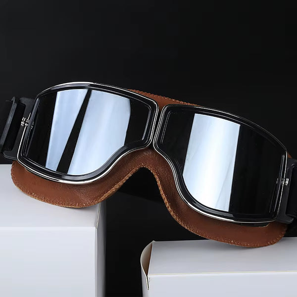 Vintage-Style Padded Riding Goggles