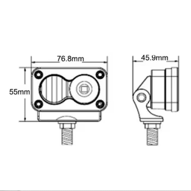 ZK20 for Sur Ron Surron Segway Talaria Headlight Switch White Spot Flood Led Pod Combo Kit Plug N Play Waterproof