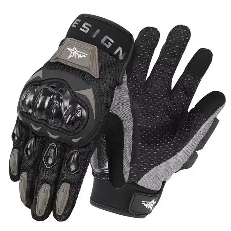 Motorcycle Gloves Breathable Closed Finger Racing Gloves for Outdoor Sports Crossbike Riding Men'S Motorcycle Gloves