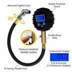 Tire Pressure Gauge Digital Display Gauge Multifunctional Tire Pressure Gauge for Motorcycle Bicycle Truck