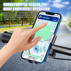 Motorcycle Phone Mount Handlebar/Rear View Phone Holder for Bicycle/Scooter Navigation Holder Universal for 4.7-7In Smartphone