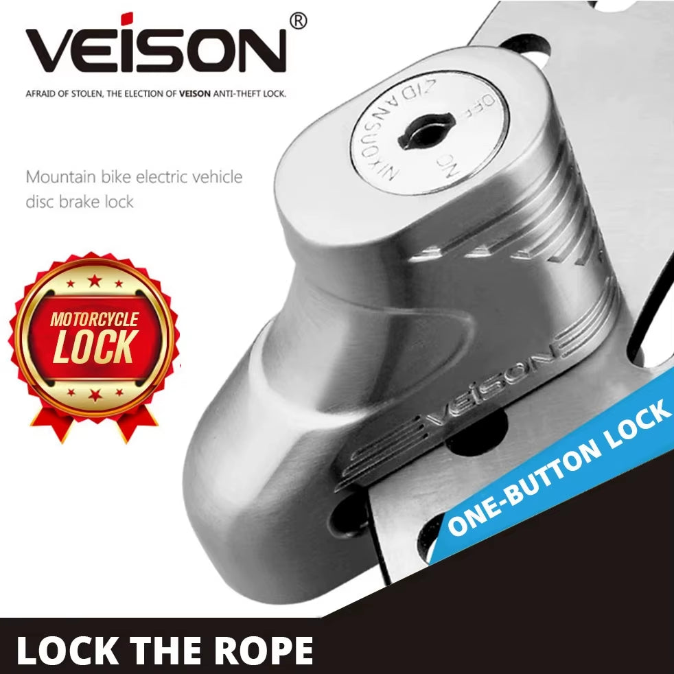 Anti Theft Motorcycle Lock Outdoor Motocross anti Theft Disc Brake Lock Safety Protection Bicycle Disc Lock