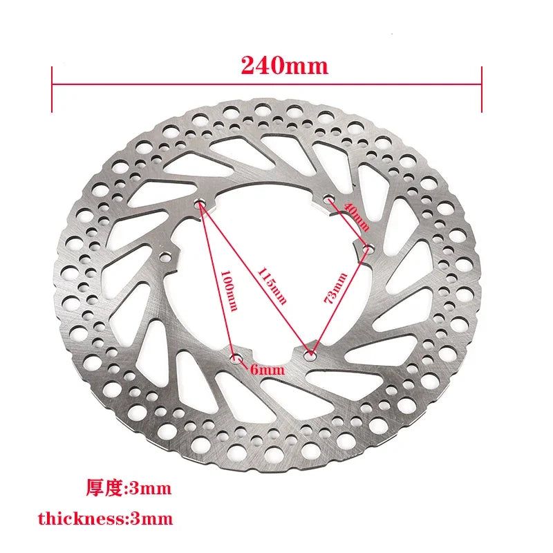 Original Motorcycle Wear-Resistant Front and Rear Brake Discs and Brake Pads Suitable for Surron Ultra Bee Electric Dirt Bike