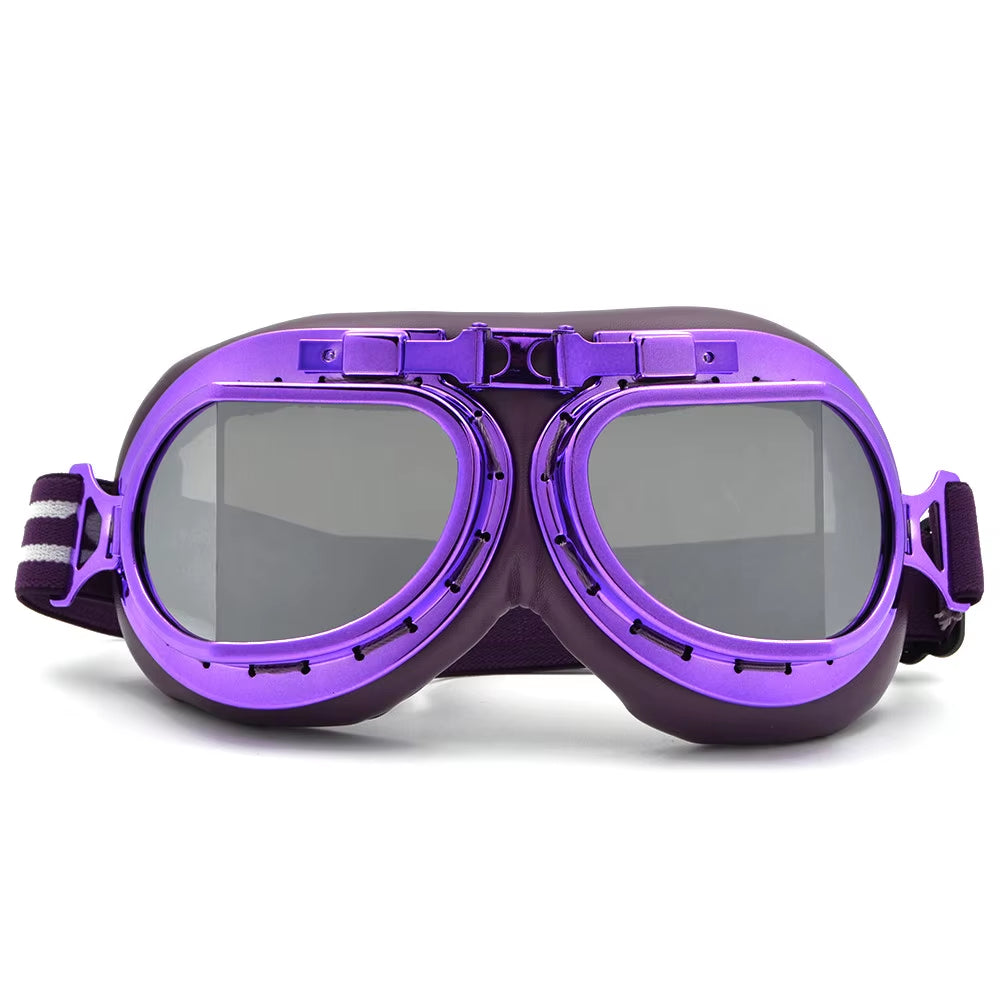 BJMOTO 2019 Goggle Snowboarding Motorcycle Goggles Motocross for Harley Style Glasses Pilot Pink Color Shipping Free