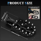 WQMOTO Wide Foot Pegs for Sur-Ron Light Bee X / E Ride Pro — Black