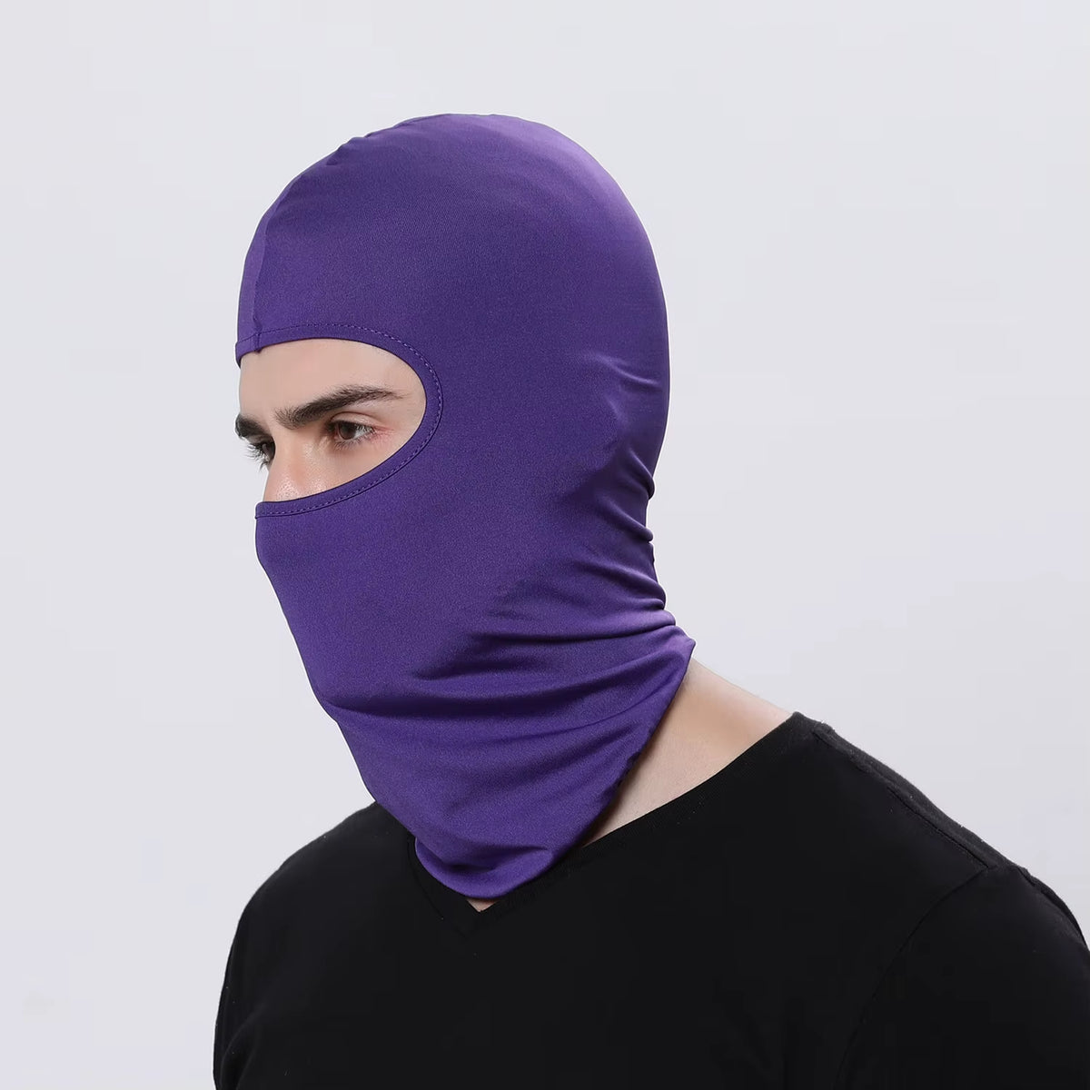 Motorcycle Balaclava Hats Full Face Cover Summer Windproof Breathable Motorbike Motocross Cycling Bicycle Anti-Uv Men Helmet
