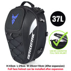 Waterproof Motorcycle Tail Bag Multifunction Motorcycle Rear Seat Bag High Capacity Motorcycle Bag Rider Backpack