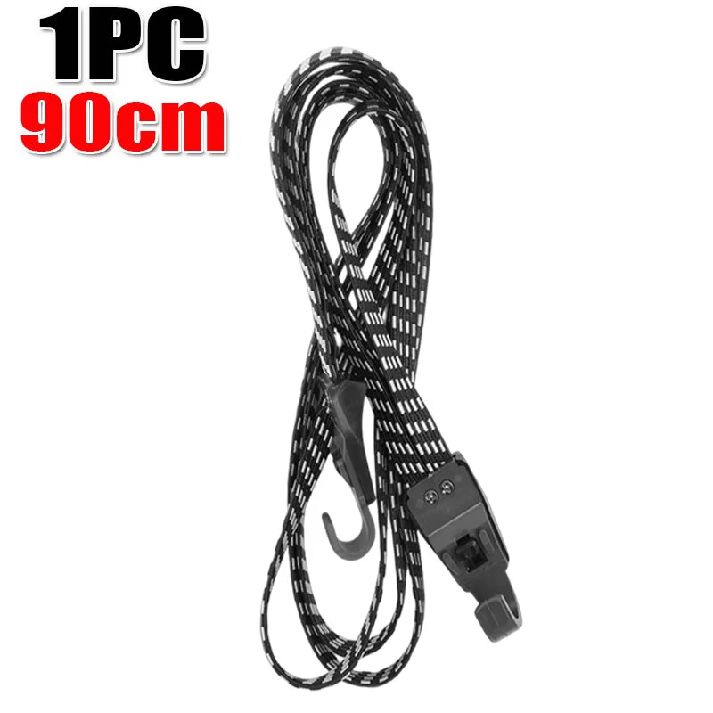 Elastic Bungee Luggage Straps Bike Cargo Strap Accessories Multifunctional Elastic Strap with Buckle Hook Bicycle Luggage Straps