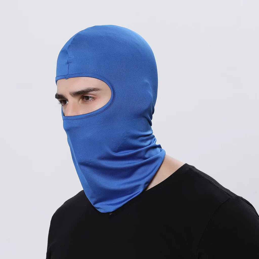Motorcycle Balaclava Hats Full Face Cover Summer Windproof Breathable Motorbike Motocross Cycling Bicycle Anti-Uv Men Helmet