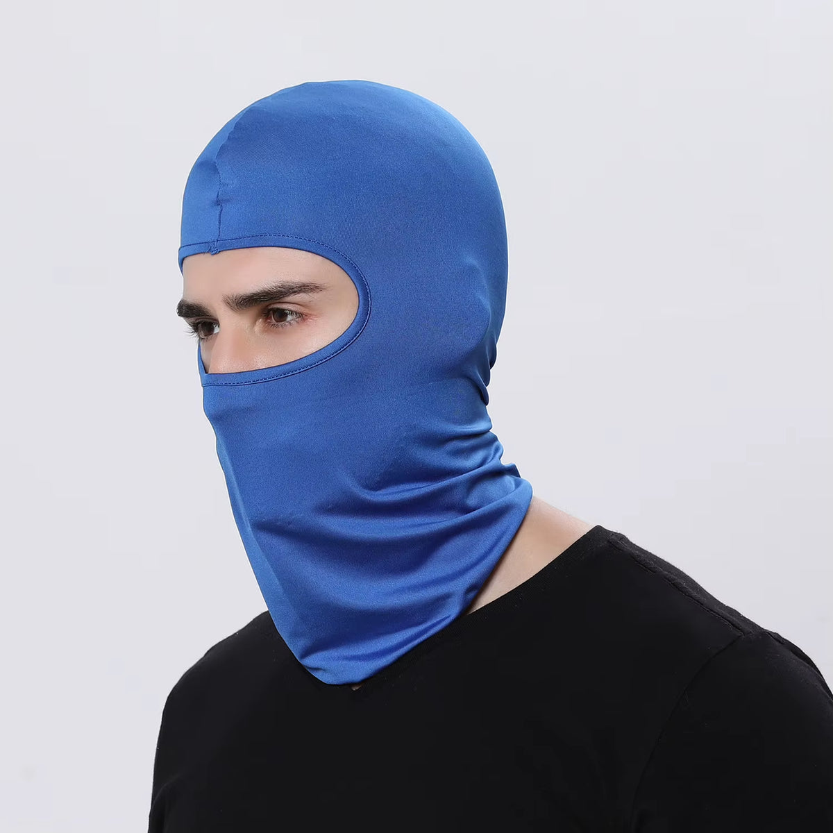 Motorcycle Balaclava Hats Full Face Cover Summer Windproof Breathable Motorbike Motocross Cycling Bicycle Anti-Uv Men Helmet