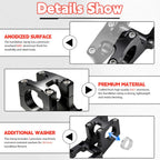25mm Handlebar Riser Clamp for Suron LBX / E Ride Pro SS 2.0 & SS 3.0 — Black