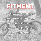 25mm Handlebar Riser Clamp for Suron LBX / E Ride Pro SS 2.0 & SS 3.0 — Black
