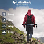 2L Hydration Running Vest with Water Bladder — Black