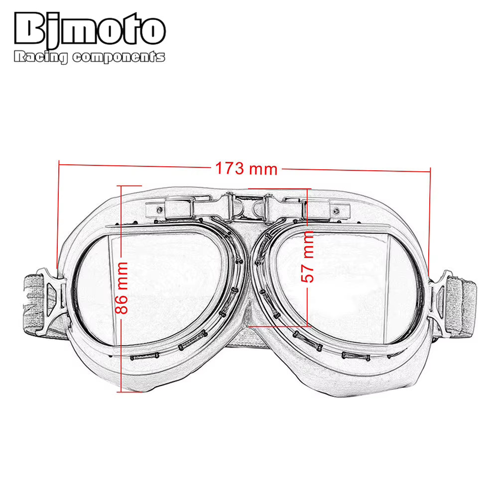 BJMOTO 2019 Goggle Snowboarding Motorcycle Goggles Motocross for Harley Style Glasses Pilot Pink Color Shipping Free