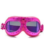 BJMOTO 2019 Goggle Snowboarding Motorcycle Goggles Motocross for Harley Style Glasses Pilot Pink Color Shipping Free