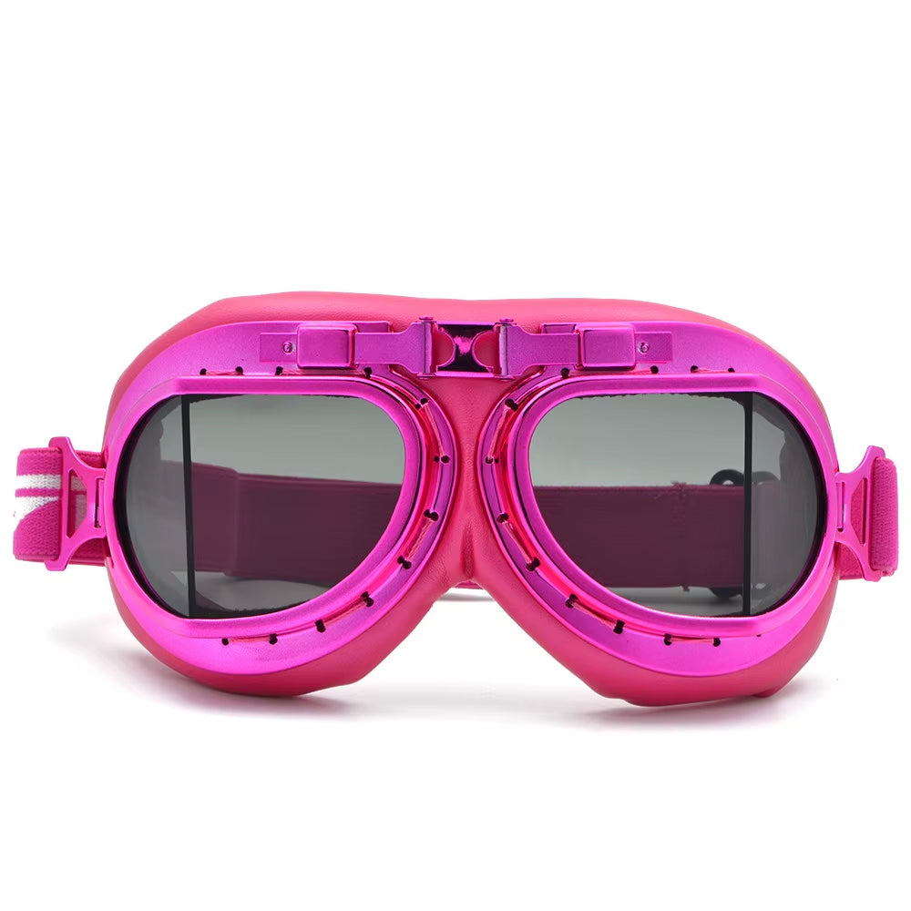 BJMOTO 2019 Goggle Snowboarding Motorcycle Goggles Motocross for Harley Style Glasses Pilot Pink Color Shipping Free