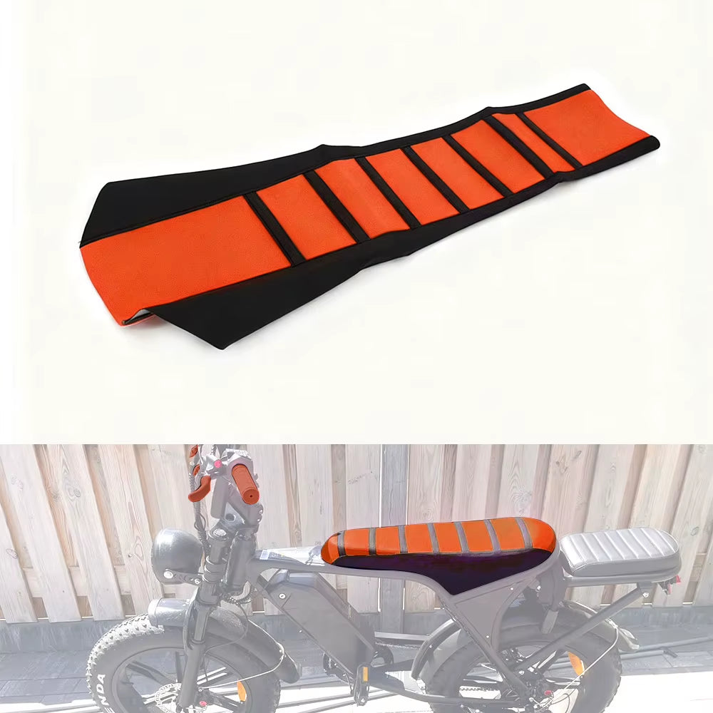 Ebike Seat Cover for KTM Honda 50Cc Surron Ultrabee Q20 Yozma IN10 Motorcycle Electric Dirt Bike Universal Anti-Slip Stripes
