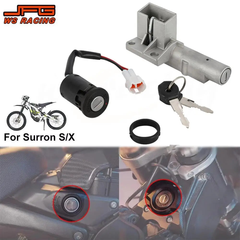 For Surron Key Set Motorcycles Accessories Ignition Switch Lock Key Set Kit for Sur Ron S X Lightbee Light Bee S X Electric Bike