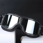 Newest -Style Leather Goggles Vintage Motorcycle Goggles Vintage Motorcycle Goggles Retro Jet Helmet Glasses