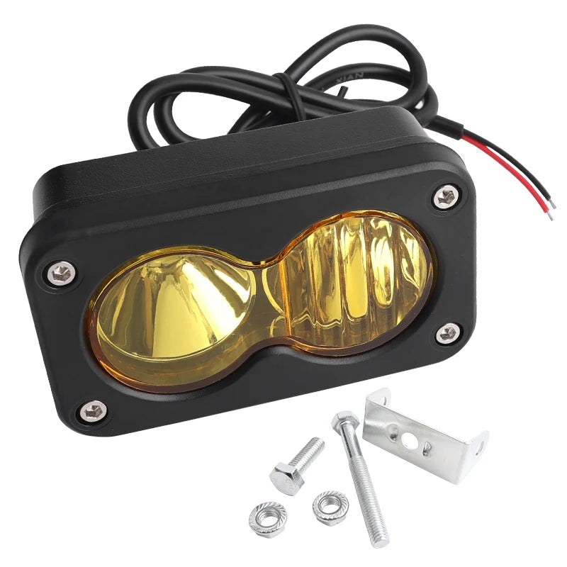 For Sur-Ron Segway Talaria 20W LED Headlight Switch White Spot Flood Pod Combo Kit Waterproof