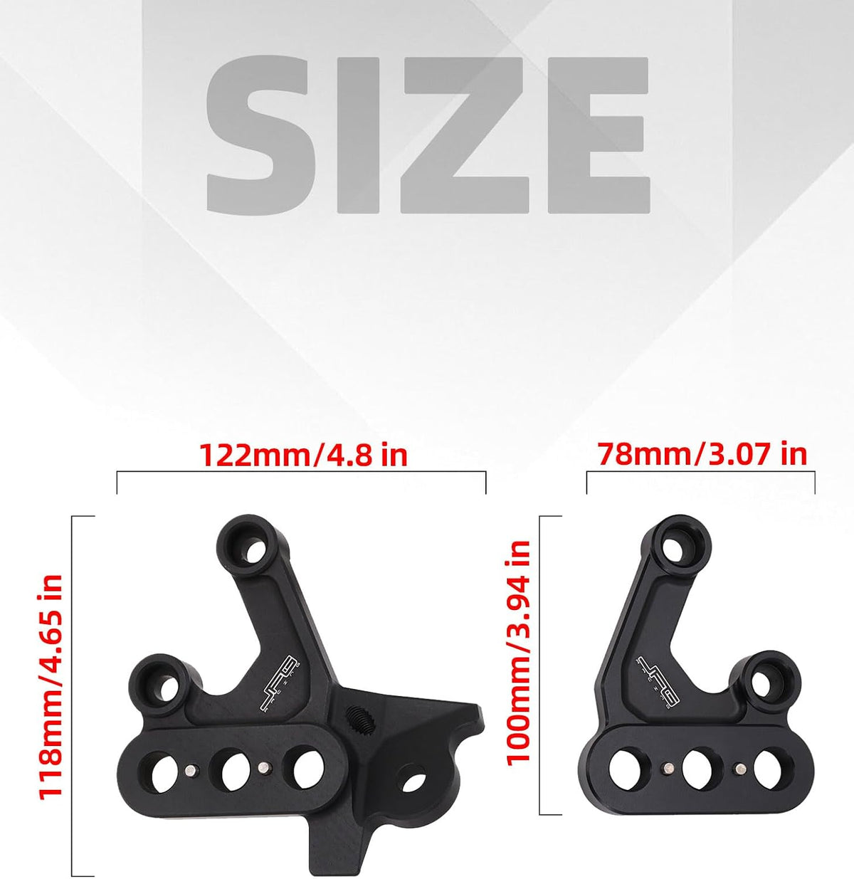 JFG Racing Foot Peg Bracket Pair for Sur-Ron Light Bee / E Ride Pro