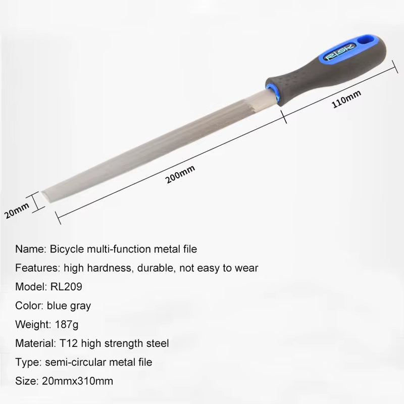 Bicycle Repair Tool Shop Metal Grinding Inner Tube File Front Fork Trimming Deburring Steel File