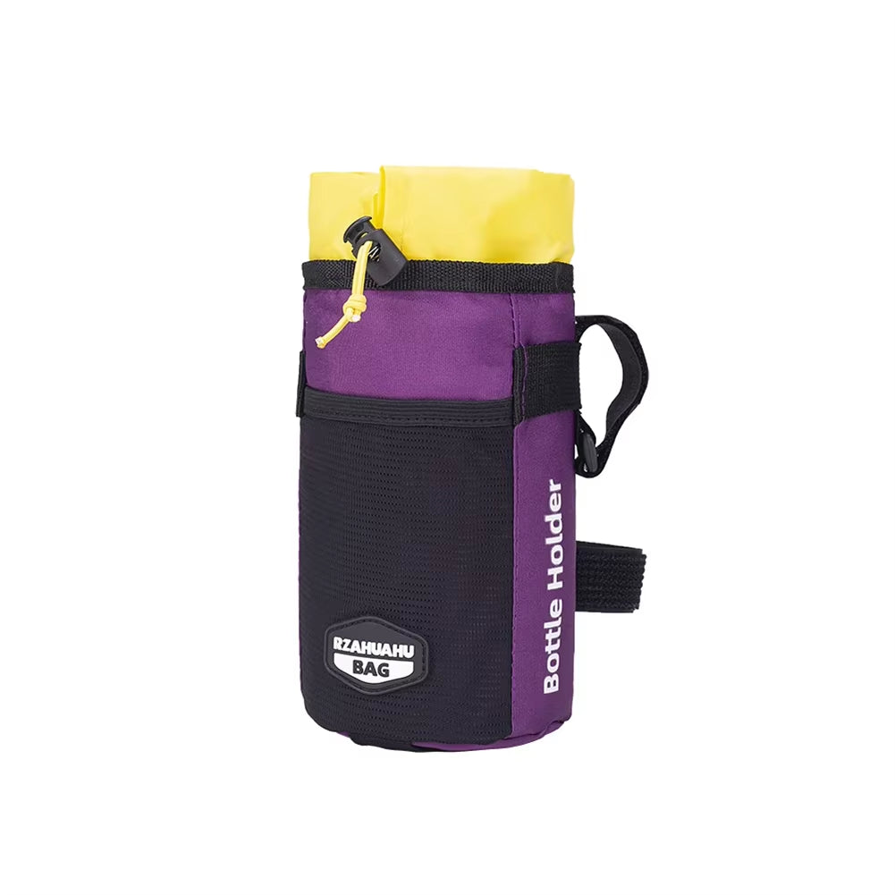Bicycle Bag Cycling Water Bottle Carrier Pouch MTB Bike Kettle Handlebar Bag Bicycle Handlebar Bag Riding Handlebar Accessories