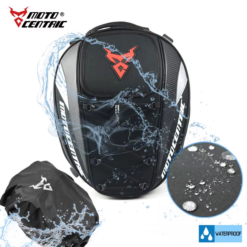 Waterproof Motorcycle Tail Bag Multifunction Motorcycle Rear Seat Bag High Capacity Motorcycle Bag Rider Backpack