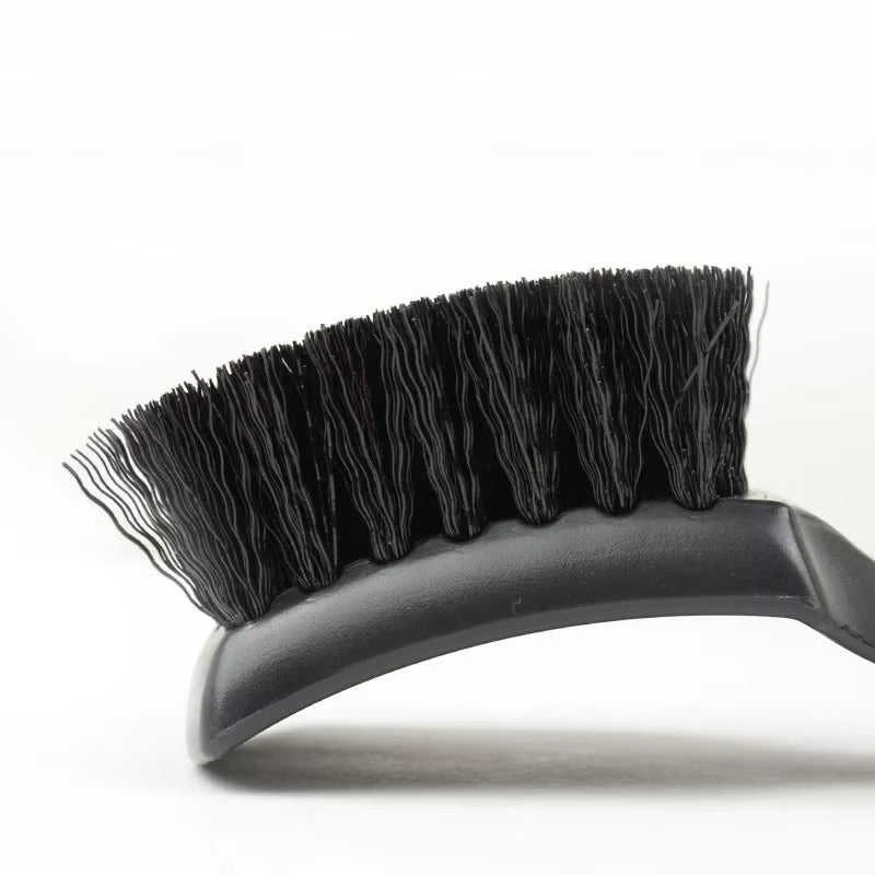 Motorcycle Tire Rim Brush Wheel Hub Cleaning Brushes Motorcycle Wheels Detailing Accessories Black White Tire Washing Tool