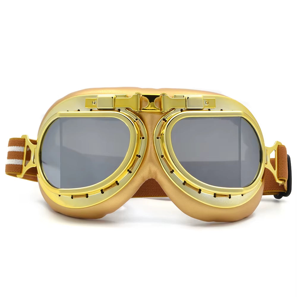 BJMOTO 2019 Goggle Snowboarding Motorcycle Goggles Motocross for Harley Style Glasses Pilot Pink Color Shipping Free