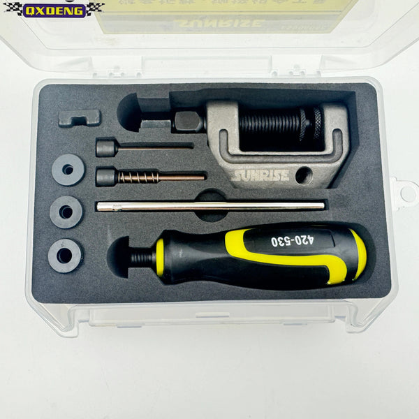 Motorcycle Chain Riveter & Removal Tool Set