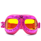 BJMOTO 2019 Goggle Snowboarding Motorcycle Goggles Motocross for Harley Style Glasses Pilot Pink Color Shipping Free