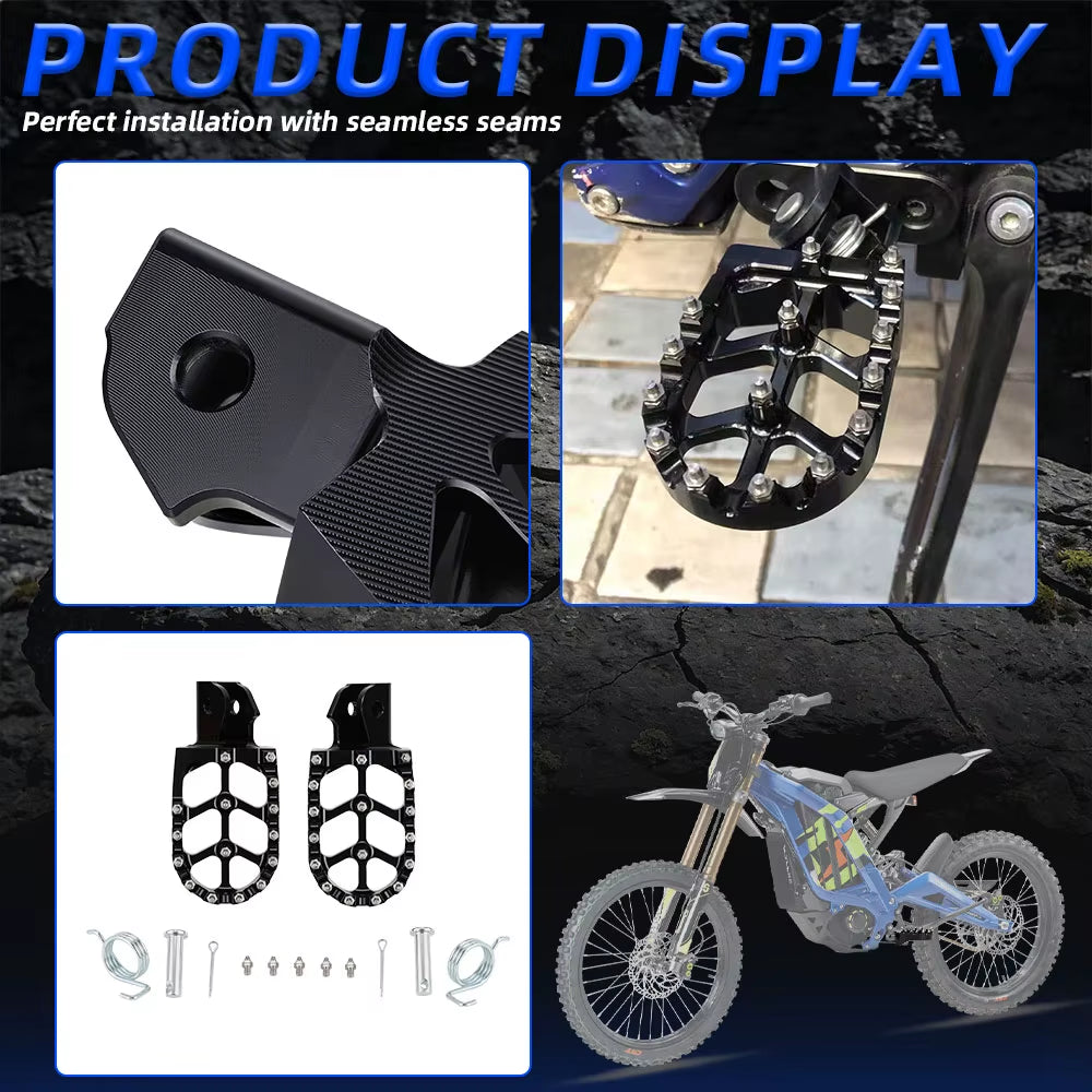 For Surron CNC Foot Peg Motorcycles Accessories Footpeg Footpedal for Talaria Sting Sur Ron Lightbee CRF 150F 230F Electric Bike