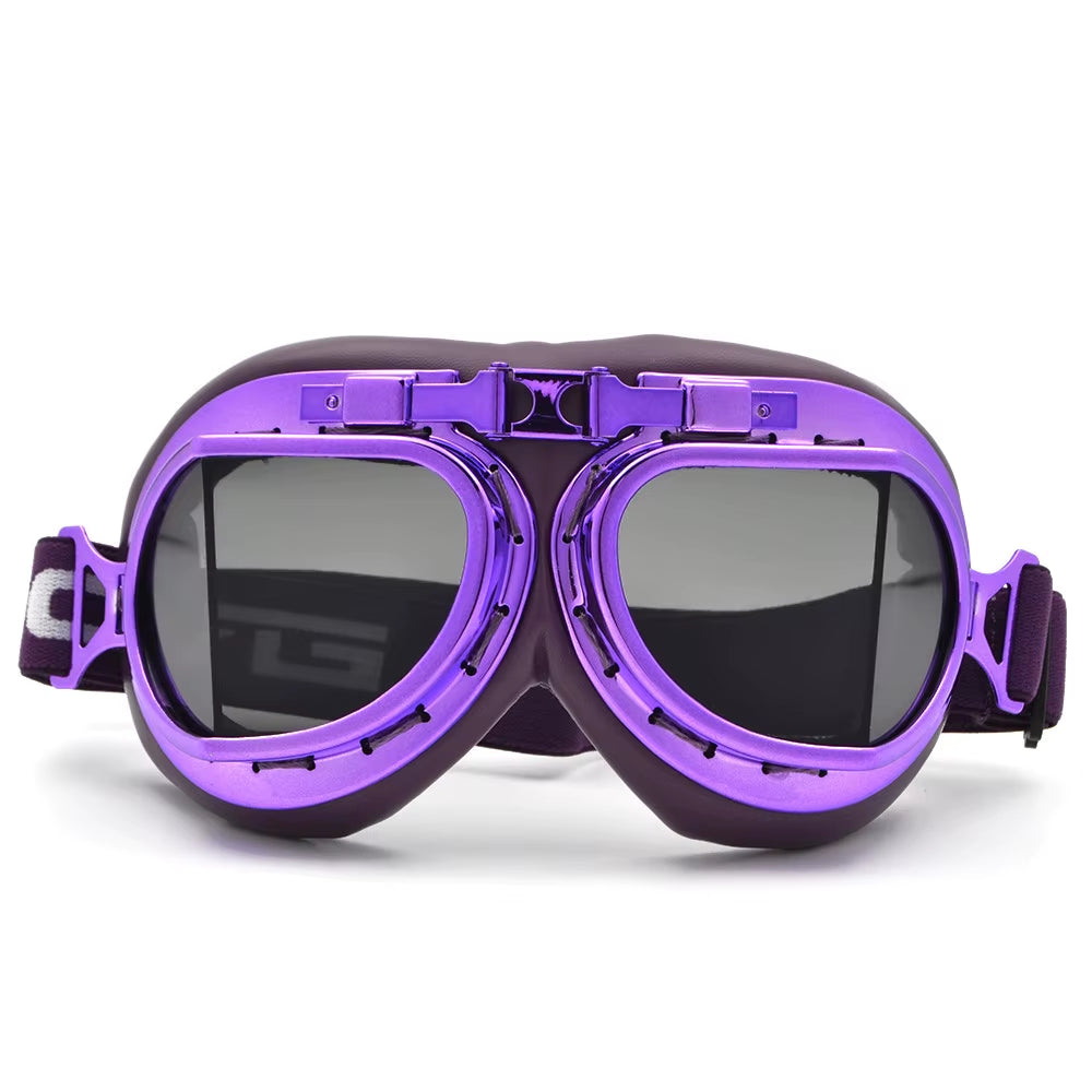 BJMOTO 2019 Goggle Snowboarding Motorcycle Goggles Motocross for Harley Style Glasses Pilot Pink Color Shipping Free