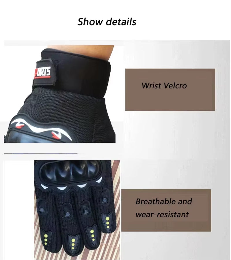 Motorcycle Gloves Breathable Closed Finger Racing Gloves for Outdoor Sports Crossbike Riding Men'S Motorcycle Gloves