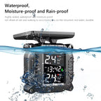 Solar Charging TPMS Motorcycle Tire Pressure Sensors Motorbike Tire Pressure Monitoring System Tyre Temperature Alarm System