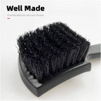 Motorcycle Tire Rim Brush Wheel Hub Cleaning Brushes Motorcycle Wheels Detailing Accessories Black White Tire Washing Tool