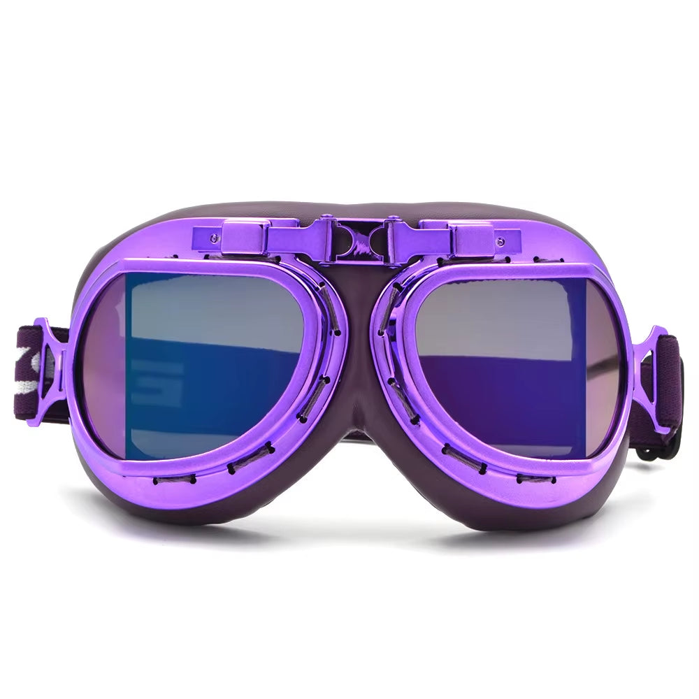 BJMOTO 2019 Goggle Snowboarding Motorcycle Goggles Motocross for Harley Style Glasses Pilot Pink Color Shipping Free