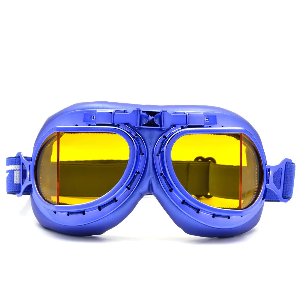 BJMOTO 2019 Goggle Snowboarding Motorcycle Goggles Motocross for Harley Style Glasses Pilot Pink Color Shipping Free