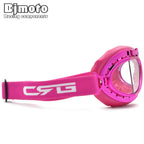 BJMOTO 2019 Goggle Snowboarding Motorcycle Goggles Motocross for Harley Style Glasses Pilot Pink Color Shipping Free