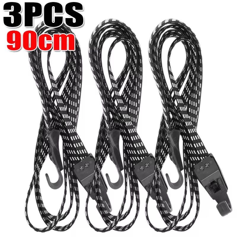 Elastic Bungee Luggage Straps Bike Cargo Strap Accessories Multifunctional Elastic Strap with Buckle Hook Bicycle Luggage Straps