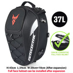 Waterproof Motorcycle Tail Bag Multifunction Motorcycle Rear Seat Bag High Capacity Motorcycle Bag Rider Backpack
