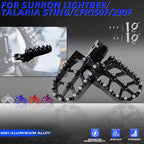 For Surron CNC Foot Peg Motorcycles Accessories Footpeg Footpedal for Talaria Sting Sur Ron Lightbee CRF 150F 230F Electric Bike