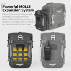 Motorcycle Bumper Bag Waterproof 6L Universal Motorcycle Side Frame Bag with Internal Support Travel Luggage Tool Box
