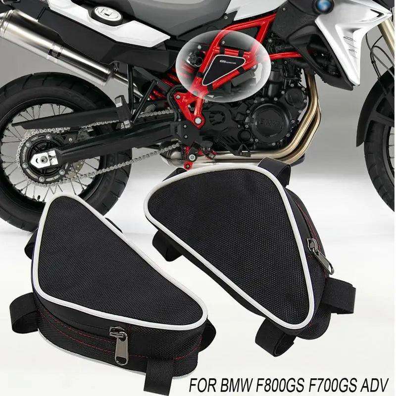 Motorcycle Bag Tool Side Storage Luggage Rack Bag Motorcycle Side Bag with Shoulder Strap Seat Tube Bag for Motorcross Racing