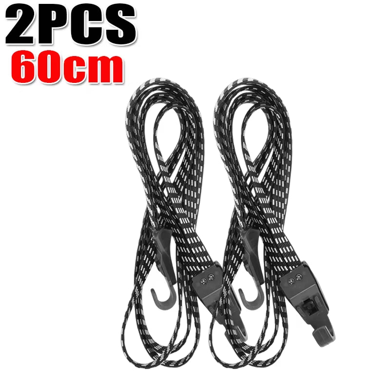 Elastic Bungee Luggage Straps Bike Cargo Strap Accessories Multifunctional Elastic Strap with Buckle Hook Bicycle Luggage Straps
