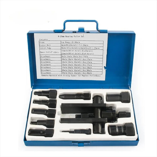 8Mm to 25Mm Diameter Motorcycle Tools Motorcycle Car Inner Bearing Puller Tool 7 End Remover Kit
